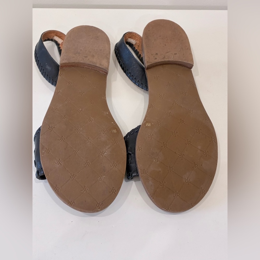 Jack Rogers Women’s leather Sandals – Size 9M – Black – Like New vacation - Picture 4 of 6